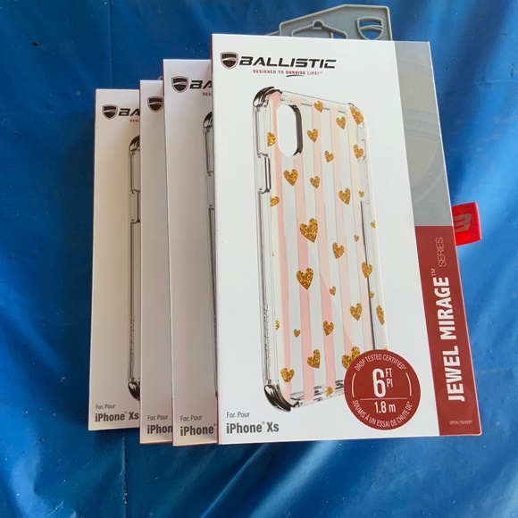 JEWEL MIRAGE  4 IPHONE X TRANSPARENT CASES - Picture 1 of 3